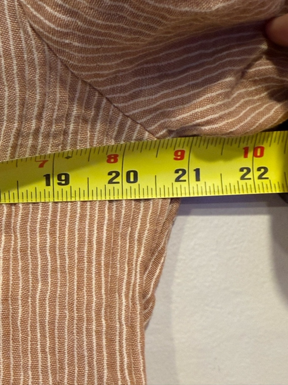 Kona Sol Cover Up Shirt & Short Set Gauze Brown White Striped Women's Small - Picture 12 of 13